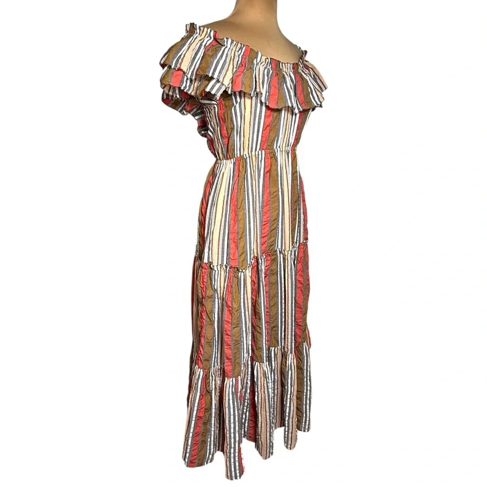 Ulla Johnson Verena Poppy Striped Maxi Dress Size 4 - Picture 2 of 7